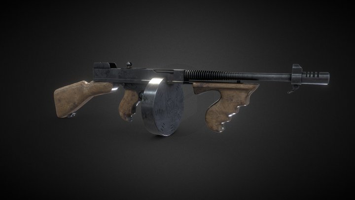 Thompson M1928 3D Model