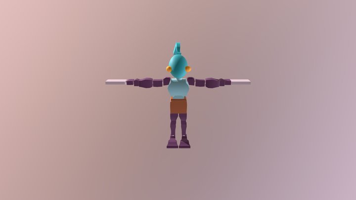 Hip Hop Dancing Abe 3D Model
