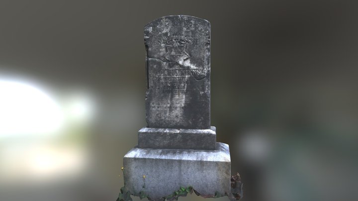 Odd Fellow's grave - raw scan 3D Model