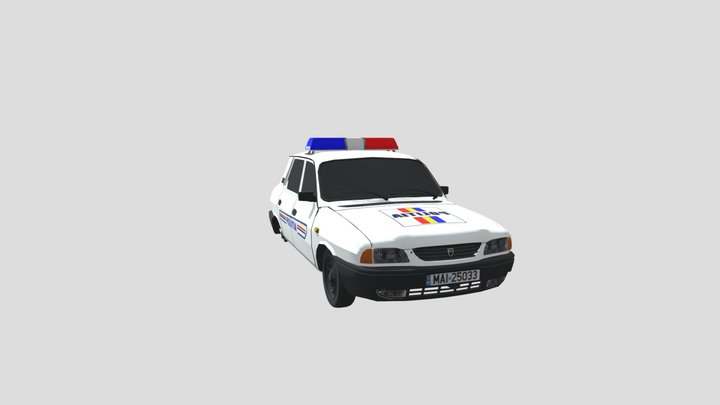 Dacia Police Car 3D Model