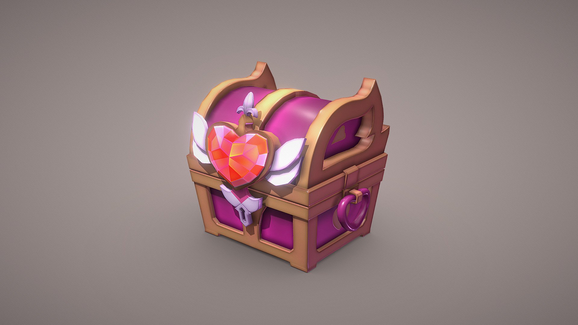 Pink Chest - Download Free 3D model by Milionna [2f31146] - Sketchfab