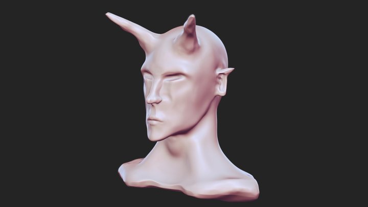 Head sculpting practice | Satyr