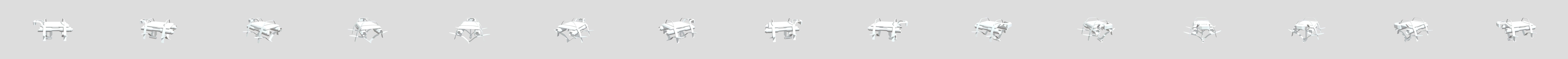 Dron Pizza 3D Model
