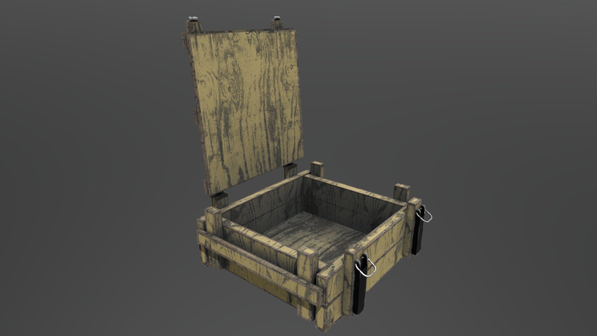 Empty wooden box - 3D model by animefunzone [2f32205] - Sketchfab