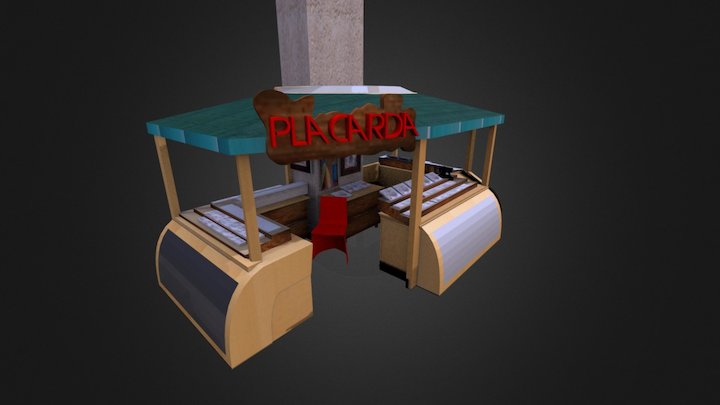 Tienda Placarda Mall San Antonio. 3D Model