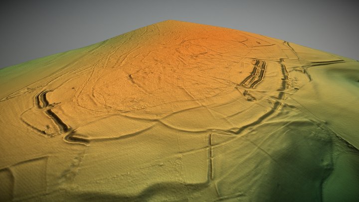 Ebsbury Hill, Wiltshire (UK) – Free 3D Model STL