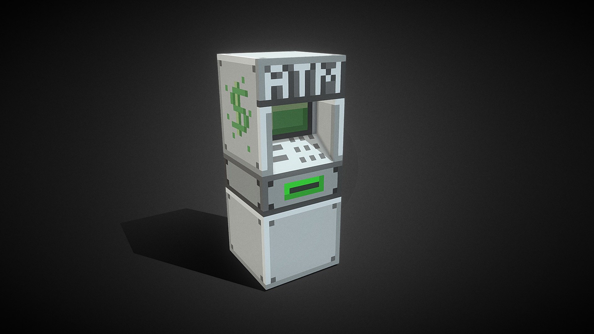 Minecraft ATM - 3D model by EndingSoon [2f32e80] - Sketchfab