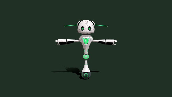 Robot Character 3D Model