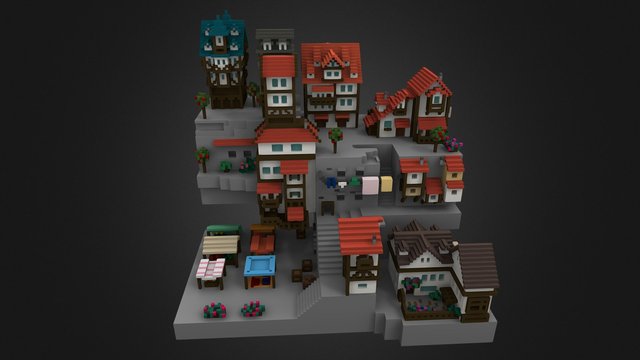 Market Day 3D Model