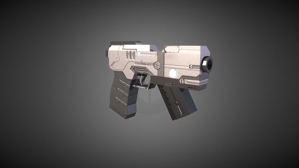 Sci Fi Futuristic Hand Gun - 3D model by Alex MobilityArts (@alexzhao ...