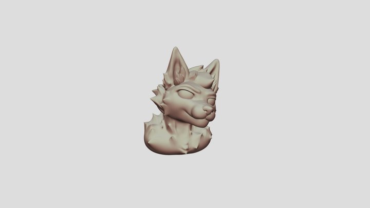 Fox head sculpt 3D Model