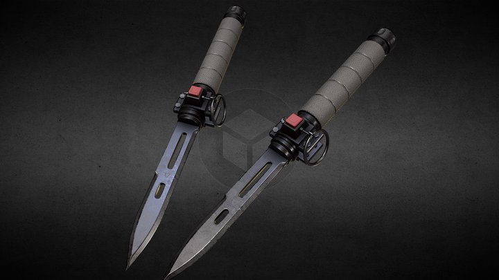 Ballistic Knife 3D Model