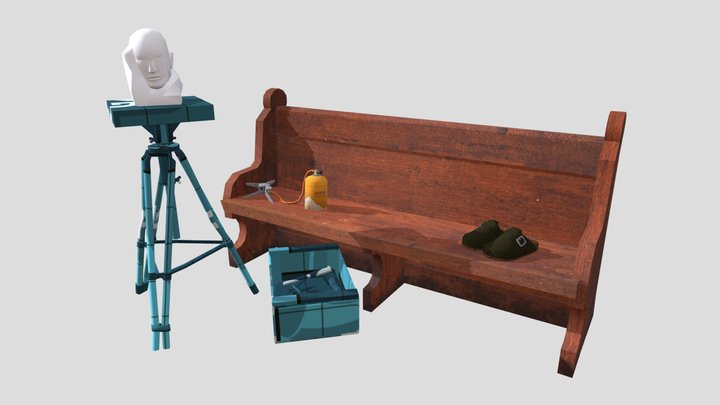 Forest Loner - Unwrap 2 More Detailed Props 3D Model