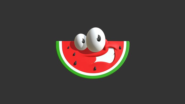 Watermelon1 3D Model