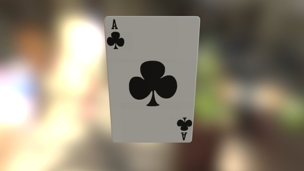 Ace of Clubs Playing Card