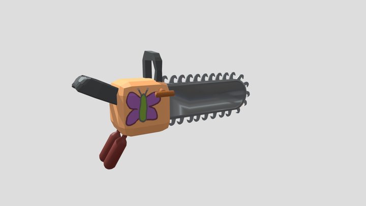 Lowpoly chainsaw
