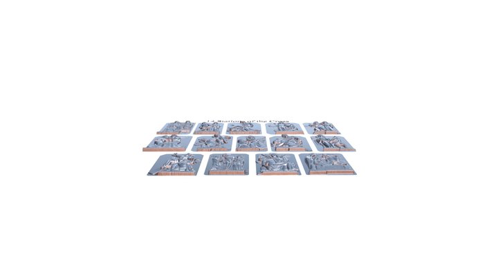 14 Stations of the Cross All in one 3D Model