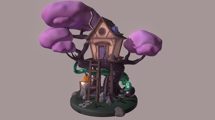 Little Witch Treehouse - Sculpting Assignment 3D Model