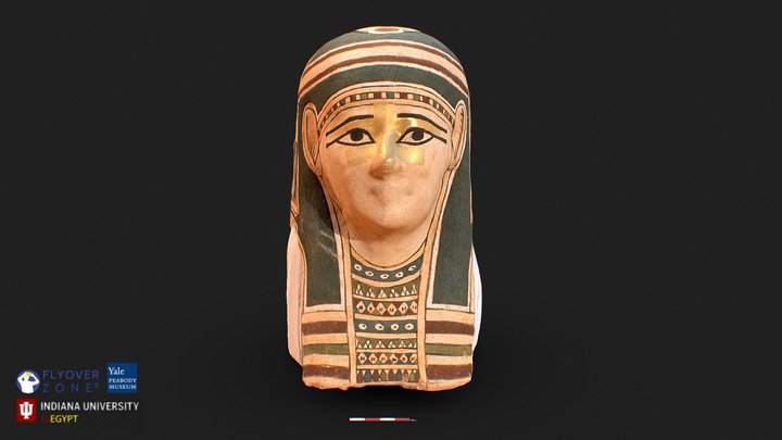 3D rendering of Cartonnage of Mummy Mask