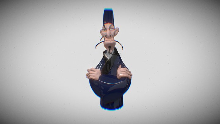 remove-background-convert-into-3D-3D-render-shar 3D Model