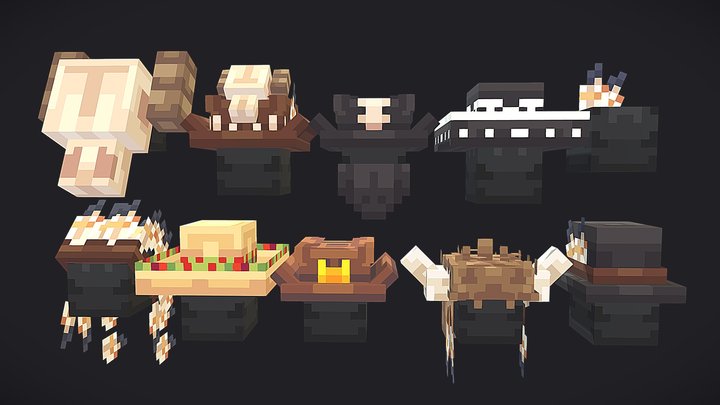 Western cosmetics pack 3D Model