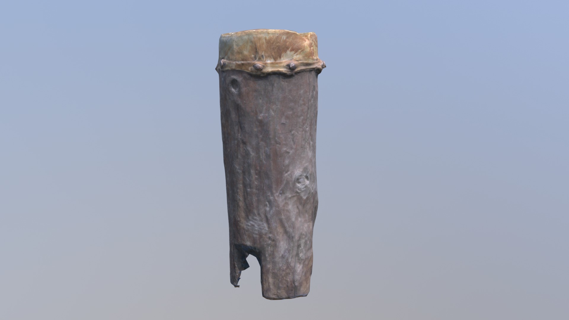 3D model Zulu Drum - This is a 3D model of the Zulu Drum. The 3D model is about a close-up of a stone.