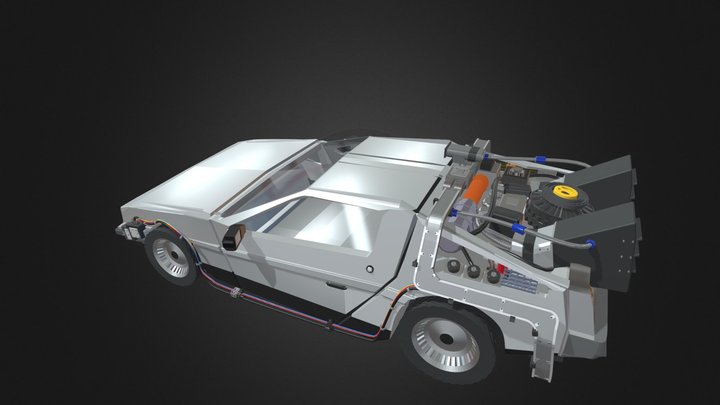 Back To The Future Delorean 3D Model