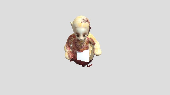 slendytubbies一受伤天线宝宝 3D Model