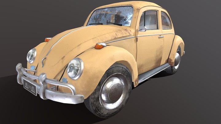 Beetle/Fusca (Version 2) 3D Model