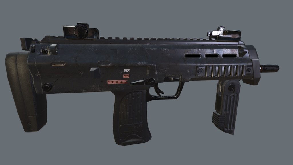 MP7 - 3D model by angrydruid [2f3c1fb] - Sketchfab