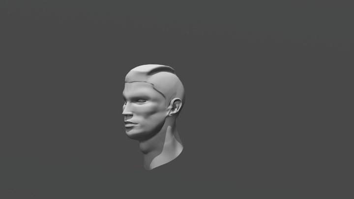 Ronaldo Face 3D Model