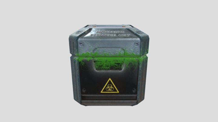 Sci Fi Crate 3D Model