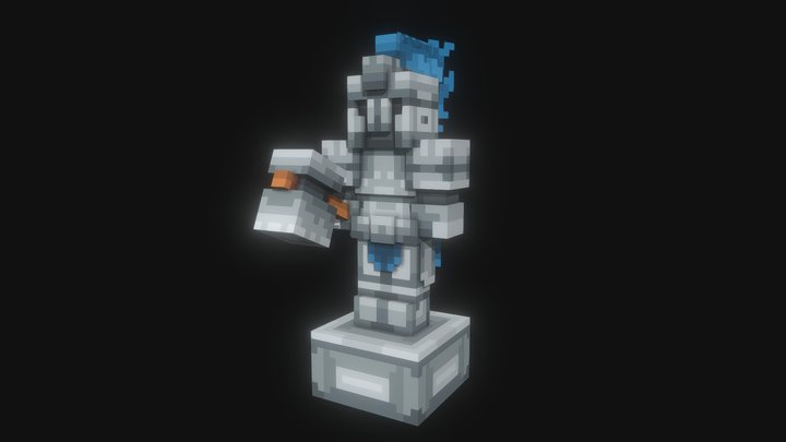Knight Statue 3D Model