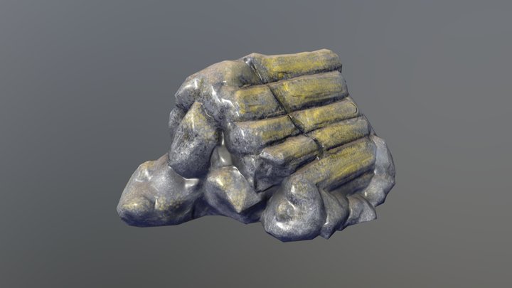 Petrified Rock LOD0 3D Model