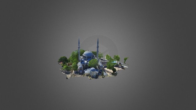 İstanbul Eyüp Sultan Camii 3D Modeli 3D Model