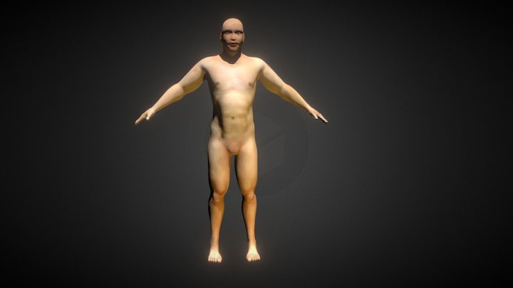 Basic Male Nude 3D Model