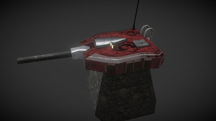 Brotherhood of Nod Gun Turret 3D Model