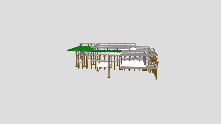 Projeto Estrutural Casa Bambus 3D Model