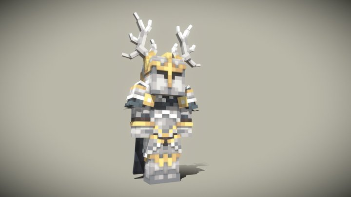 Golden hunt armor | Minecraft model 3D Model