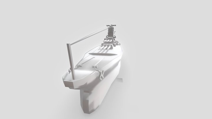 Battleship IJN Yamato lowpoly un-accurate 3d 3D Model