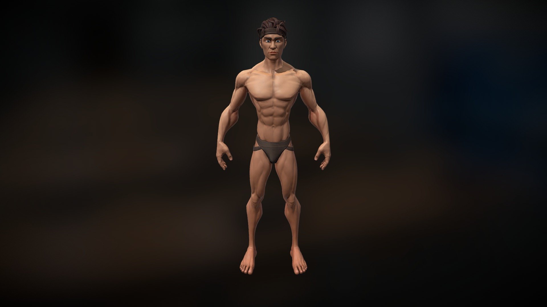 Skinny Muscle Man - 3D model by Cau Hi (@nt.chitam) [2f41c04]