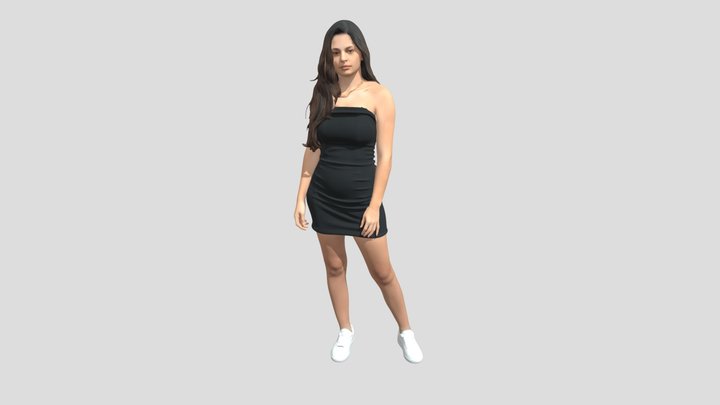 Little Black Dress Studio Portrait – Modello 3D gratuito STL
