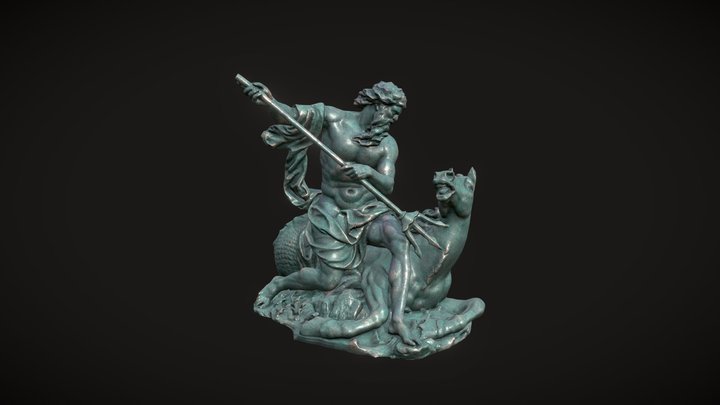 POSEIDON STATUE 3D Model