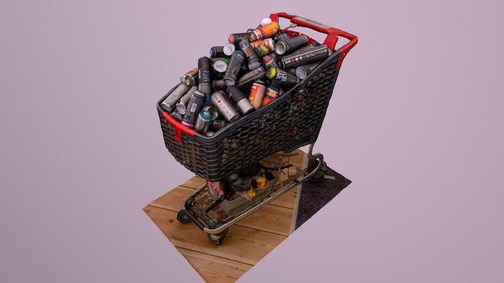Graffiti Cart 3D Model