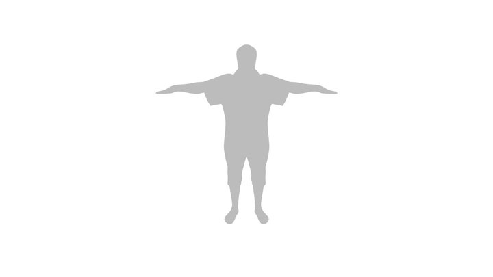 man in T-pose 3D Model