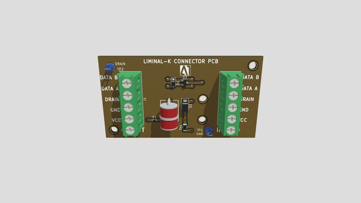 Liminal-K Connector PCB Rev-2 3D Model