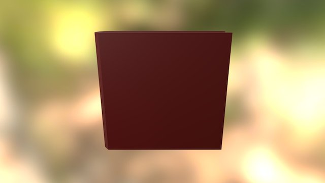 Low Poly - Red Book 3D Model