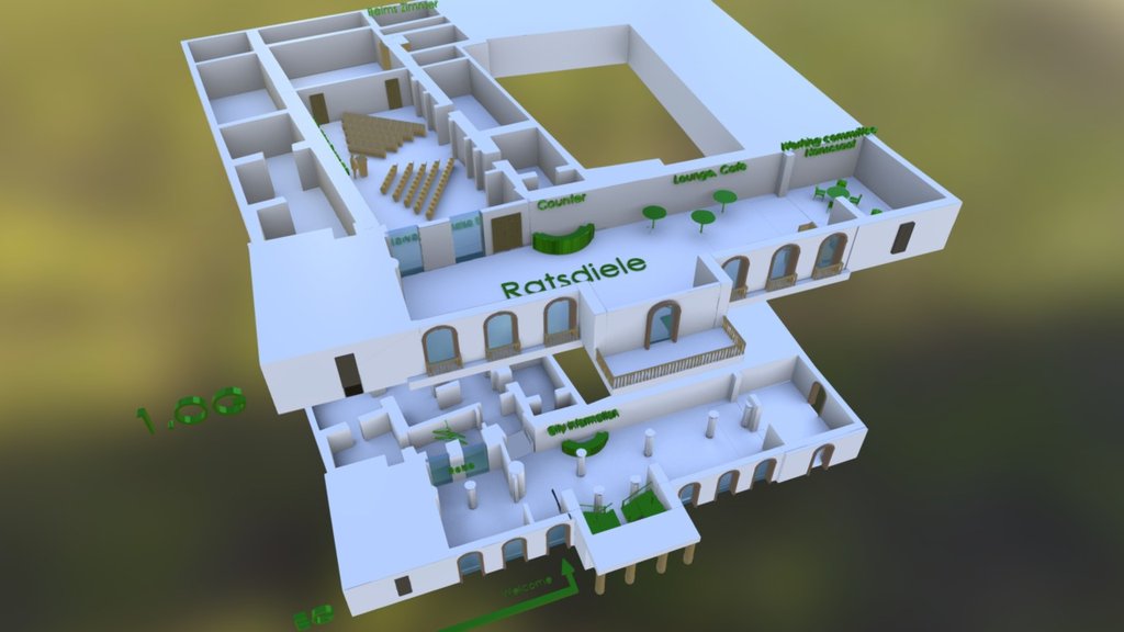 Orientation Plan Rathaus - 3D model by 3DLogics [2f46915] - Sketchfab