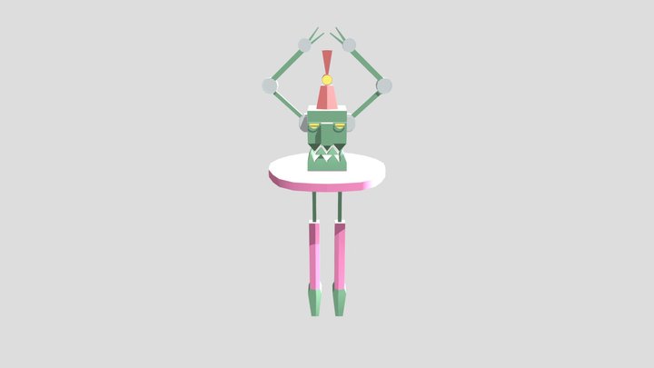Robot ballerina 3D Model