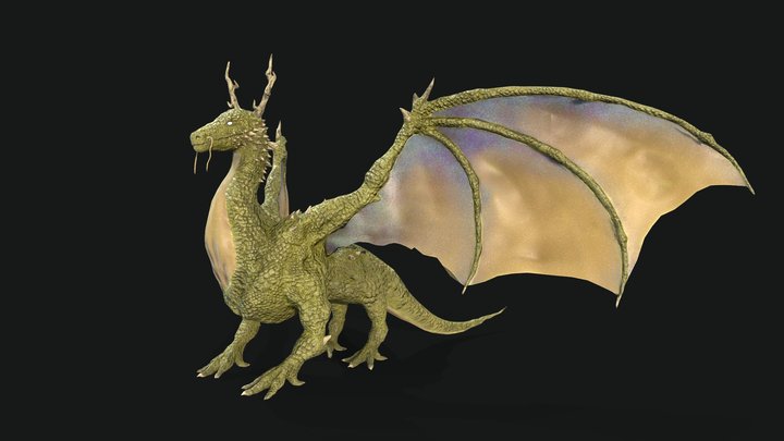 Forest Dragon 3D Model